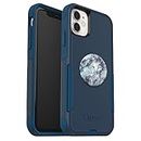 OtterBox Bundle: Commuter Series Case for iPhone 11 - (Bespoke Way) + PopSockets PopGrip - (Blue Marble)