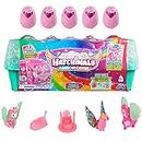 Hatchimals Rainbowcation Eierkarton mit Lama-Familie, Spielset mit 10 CollEGGtibles-Figuren und 2 Zubehörteilen, Kinderspielzeug für Mädchen ab 5 Jahren