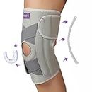 Careforce Knee Brace for Men with Side Stabilizer & Patella Support for Meniscus Tear Pain Relief Knee Support for Men Tendon Support Knee Cap, Knee Caps for Women Knee Support for Women - Free Size