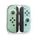 IINE Storage Case for Joy-con, Portable Dust-Proof Protective Box Compatible with Nintendo Switch Joy-Con, Switch/OLED PC Transparent Shell Case with Magnetic Closure