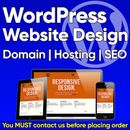 Wordpress Website Design Mobile Responsive Professional Domain SEO Web Hosting