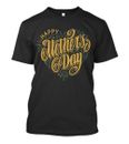 Rare Best Selling Happy Mothers Day Gold Heart  Gift T-shirt USA size S-4XL