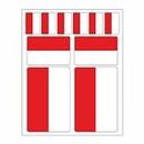Generisch Lot de 10 autocollants drapeau Monaco pour voiture