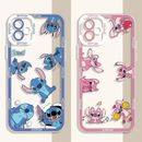 For iPhone Samsung Hot Cute Cartoon Stitch Women Girl Soft Phone Case Cover Back