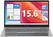 SGIN Laptops, Laptop 15 Inch, 4GB DDR4 128GB SSD Laptops Computer with Intel Core Processor (up to 2.4 GHz), Webcam, Type-C, Mini HDMI, USB3.0, Dual WiFi, 7000mAh, Numeric Keypad