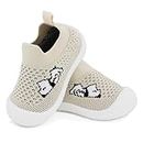 Lucckey Non-Slip Baby Shoes, Breathable Toddler First Walking Shoes Lightweight Boy Girl Socks Shoes Baby Infant Kids Slippers with Soft Rubber Sole Slip-on Sneakers 9 12 18 24 Months Outdoor Indoor