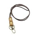 MYADDICTION Neck Lanyards Strong Metal Clip Leather Lanyard Strap for Keys Wallet Phone Clothing Shoes & Accessories | Mens Accessories | ID & Document Holders