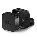 elago Apple TV Mount - Easy Installation : Magnet/Screw/Strap, Premium Silicone - Compatible with Apple TV 4K (2021) / HD and All Models [Not Compatible with Apple TV (2022)]