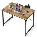 CubiCubi Computer Desk 32" Home Office Laptop Desk Study Writing Table, Modern Simple Style, Brown