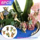 6pcs Mini Fairies Figurines Ornaments for Outdoor Garden Decor Accessories DIY