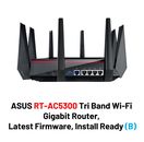 ASUS RT-AC5300 Tri Band Wi-Fi Gigabit Router, Latest Firmware, Install Ready (B)