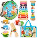 Kids Musical Instruments for Toddler, Baby Wooden Percussion Instruments