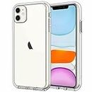 JETech Case for iPhone 11 6.1-Inch, Non-Yellowing Shockproof Phone Bumper Cover, Anti-Scratch Clear Back (Clear)