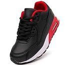 Daclay Enfants Chaussures Garçons Filles Sneakers Running Sneaker Exterieur pour Unisexe Noir 34EU