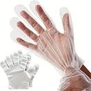 MAPPERZ Disposable Transparent Hand Gloves Free Size Pack of 100 (Pair 50)