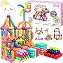 ToyDen Magnetic Sticks Building Blocks 32 Pieces for Kids Age 3+ - Creative and Educational Construction Toy for Boys and Girls, Includes Magnetic Balls, Safe and Durable, STEM Learning