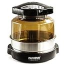 NuWave Oven Pro Plus 20602 Black Upgraded Shatter Resistant Dome with Extender Ring and Baking Pan