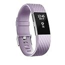 AdePoy Replacement Sport Strap Band Compatible for Fitbit Charge 2, Adjustable Accessory Sport Wristband Women Men (lavender,small)