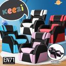 Keezi Kids Recliner Chair Gaming Sofa Lounge Couch Children Armchair Black Blue
