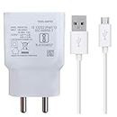 5W to 15W Charger for Nokia Lumia 530 Dual SIM Charger Original Adapter Like Wall Charger | Mobile Charger | Fast Charger | Android USB Charger With 1 Meter Micro Charging Data Cable1K6|- (2.4 Amp, White)