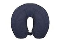 Fibrasca My Travel Travel Pillow for Neck and Shoulder Support, Cervical U Shape, Height 9 cm (Black)