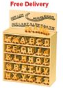 Pädagogisches Alphabet Holzzug Buchstaben für personalisierten Namen Zug