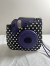 Fujifilm Instax Mini 8 Instant Polaroid Film Camera -Purple-Black And WhiteCase