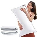 SEMZSOM Luxury Cloud Bed Pillows for Sleeping, King Size Set of 2, Cooling Design with Premium Down Alternative Filled for for Back, Stomach or Side Sleepers