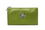 (Green) - Long & Son Women's Small Clutch, Wristlet, Shoulder,Cross-Body Bags 3141