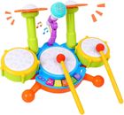 Kids Drum Set, Electric Musical Instruments Toys with 2 Drum Sticks