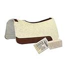 5 Star Equine Horse Saddle Pad - 7/8" Thick Western Contoured Natural Pad - The Barrel Racer 30" X 28"