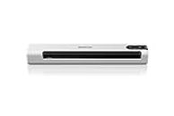 Epson Workforce DS-70 scanner A4 portatile USB, velocità 5,5 sec a pagina in b/n e colore, peso di soli 270 gr, Supporta la Scansione di Supporti Plastificati, Bianco