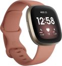 Reloj inteligente Fitbit Versa 3 oro rosa luz salud y estado físico con GPS incorporado**