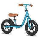 JOYSTAR 12 Inch Kids Balance Bike for 3 4 5 Year Old Boys Girls 12" Child Glider Bicycles Training Bikes Without Pedal Push Bike for Children Toddler Birthday Gifts Presents Blue