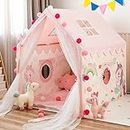 SADGURU SALES Girl's And Boy's Extremely Light Weight Play So Cute Home - House_Theme For Kids Deluxe Little Castle Tent Unicorn (Jumbo Size 3-10 Year Old) (Polyester), Blue