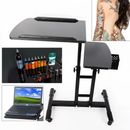 Adjustable Tattoo Tray Rolling Work Station Drawing Equipment Supply Desk Table