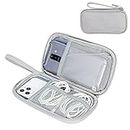 FYY Electronic Organizer, Travel Cable Organizer Bag Pouch Electronic Accessories Carry Case Portable Waterproof All-in-One Storage Bag for Cable, Cord, Charger, Phone, Earphone - Small - Grey