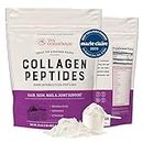 Collagen Peptides Powder - Naturally-Sourced Hydrolyzed Collagen Powder - Hair, Skin, Nail, and Joint Support - Type I & III Grass-Fed Collagen Supplements for Women and Men - 41 Servings - 16oz
