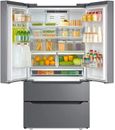 22.5 cu. ft. Stainless-Steel French Door Refrigerator in Silver with Ice Maker