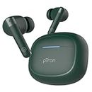 pTron Newly Launched Bassbuds Duo Pro TWS Earbuds, TruTalk AI-ENC Calls, 38H Playback Time, Deep Bass, Movie/Music Modes, In-Ear Bluetooth 5.3 Headphones with HD Mic,Fast Type-C Charging & IPX5(Green)