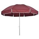 RAINPOPSON Garden Umbrella without Stand 7ft Outdoor Big Size Canopy Patio Umbrella (Maroon)
