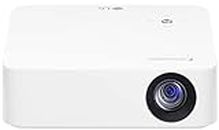 LG PH30N CineBeam Portable HD LED Projector with 2 Hours Battery Backup | 1280 x 720 RGB LED 100,000:1 | Wireless Connection | USB Plug & Play, White, Small