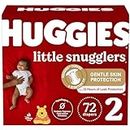 Huggies Little Snugglers Baby Diapers, Size 2, Giga Pack, 72ct