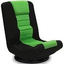 ACIPENSER Swivel Gaming Chair Multipurpose Floor Gaming Chair Rocker for Playing Video Games, TV, Reading w/Lumbar Support & 6 Adjustable Postion Backrest for Adults & Kids, Green