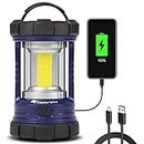 Camping Lantern, 3200LM LED Lanterns for Power Outages, 4600mAh Phone Charger & Rechargeable Lantern, 5 Light Modes Camping Lights & Lanterns for Hurricane/Emergency, CT CAPETRONIX Camping Accessories