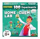 HOTKEI Educational 100 Science Experiment Kit Games Gift Toys for Kids Boy Girl Aged 8 10 12 Year STEM Scientific Lab Kit Project Toy Birthday Gifts for Boys Girls Home Chem Lab Toy Science Kit