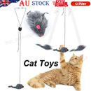 Cat Toy Interactive Playful Kitten Funny Automatic Door Hanging Mouse Teaser Toy