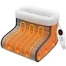 Electric Foot Warmer for Men and Women, Fast Heating Pad for Foot with 6 Heat Settings, Automatic Shut-Off and Machine Washable Heated Foot Warmer
