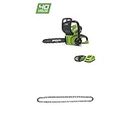 Greenworks Tools 20117UA Cordless Chain Saw with 2 Ah Battery and Charger, 40 V, Green, 30cm+Greenworks 30cm (12") Saw Chain Oregon - 29527
