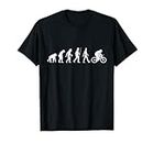 Divertida Bicicleta Gráfica Ciclista Evolución Gráfico Camiseta